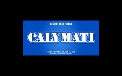 Calymati helt redigerbar vektor 3D-texteffekt