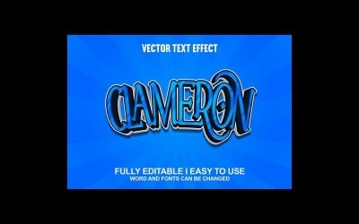 Clameron Fully Editable Vector 3D Text Effect
