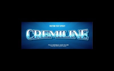 Cremiline Fully Editable Vector 3D Text Effect