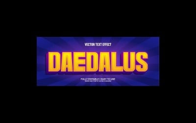 Daedalus Fully Editable Vector 3D Text Effect