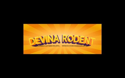 Devina gnagare helt redigerbar vektor 3D texteffekt