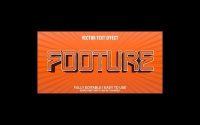 Footure Fully Editable Vector 3D Text Effect
