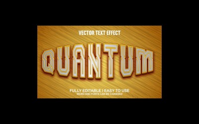 Quantum helt redigerbar vektor 3D texteffekt