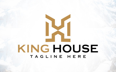 Royal King Lion House logotypdesign