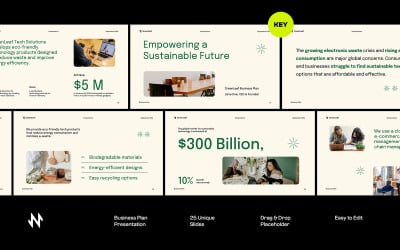 Czysty plan biznesowy Keynote