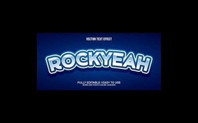 Rockyeah Fully Editable Vector 3D Text Effect