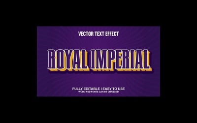 RoyalImperial Fully Editable Vector 3D Text Effect