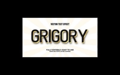 Grigory Fully Editable Vector 3D Text Effect