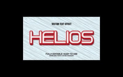 Helios Fully Editable Vector 3D Text Effect