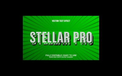Stellar Pro Vollständig editierbarer Vektor-3D-Texteffekt