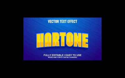 Vollständig editierbarer 3D-Vektortexteffekt von Hartone