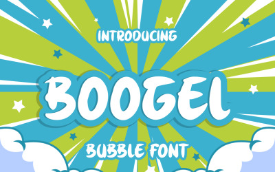Boogel, una nueva fuente manuscrita con burbujas