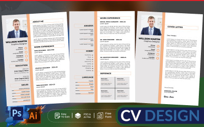 Diseño de plantilla de CV/currículum