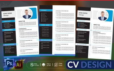 Dois modelos de currículo e carta de apresentação