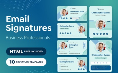Firma de correo electrónico: profesionales de negocios