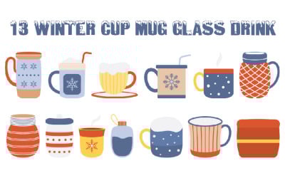 13 Winter Cup Mug Glass Drink