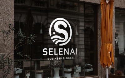 Selanai bokstaven S professionell logotyp