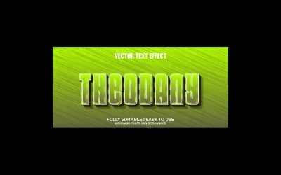Theodany Fully Editable Vector 3D Text Effect