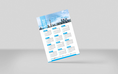 Elegante diseño de calendario de pared 2025