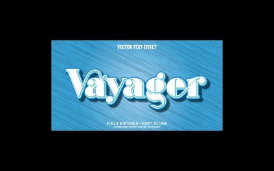 Vayager helt redigerbar vektor 3D-texteffekt