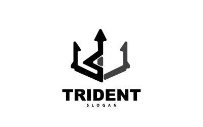 Lanza con el logotipo del tridente Poseidón Neptuno Tritón V1