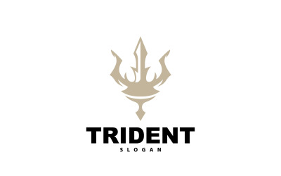 Logo Trójzębu Włócznia Posejdon Neptun Tryton V2