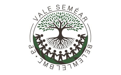 A illustration of a tree with deep roots