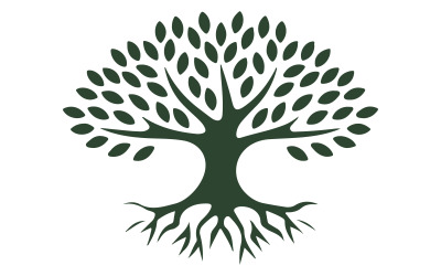 A illustration of  tree with deep roots