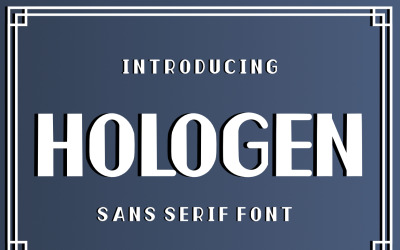 Hologen Sans Serif Premium Schriftart