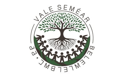 Ilustracja drzewa z głębokimi korzeniami