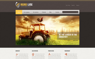 Plantilla Drupal de Tasty Agriculture