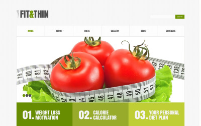 Responsives WordPress Theme für Gewichtsabnahme #45516