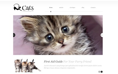 Reszponzív About Cats WordPress sablon 45582