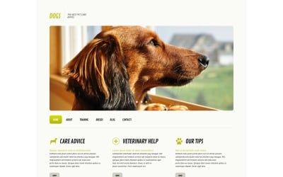 Tema WordPress responsivo para cães