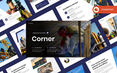 Corner - Konstruktion PowerPoint-mall