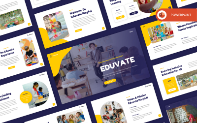 Eduvate – Kids Education PowerPoint sablon