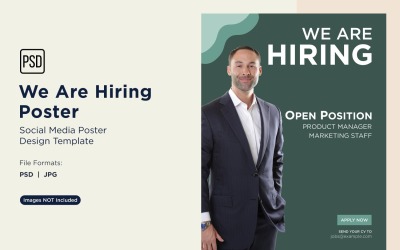 We are Hiring Poster Design Template 01