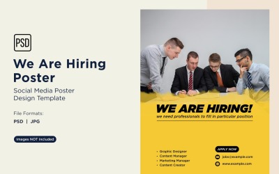 We are Hiring Poster Design Template 02