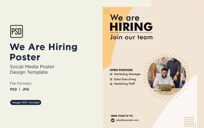 We are Hiring Poster Design Template 03