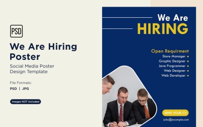 We are Hiring Poster Design Template 06