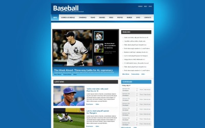 Plantilla Moto CMS HTML #45621 para Sitio de Béisbol