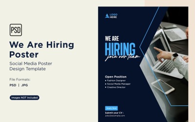 We are Hiring Poster Design Template 16