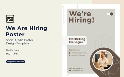 We are Hiring Poster Design Template 24