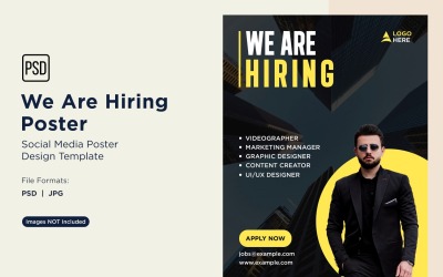 We are Hiring Poster Design Template 36