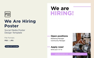 We are Hiring Poster Design Template 37