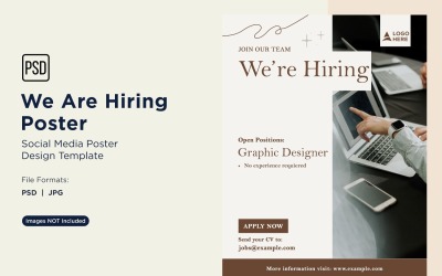 We are Hiring Poster Design Template 38