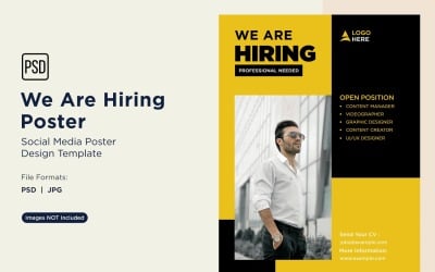 We are Hiring Poster Design Template 39