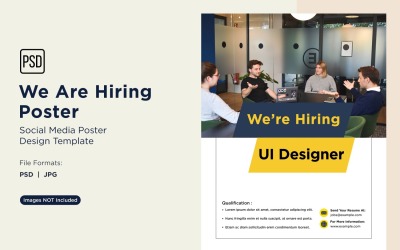 We are Hiring Poster Design Template 40