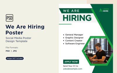 We are Hiring Poster Design Template 50