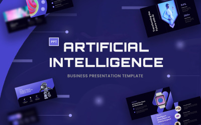 Aikin - Künstliche Intelligenz PowerPoint-Vorlage